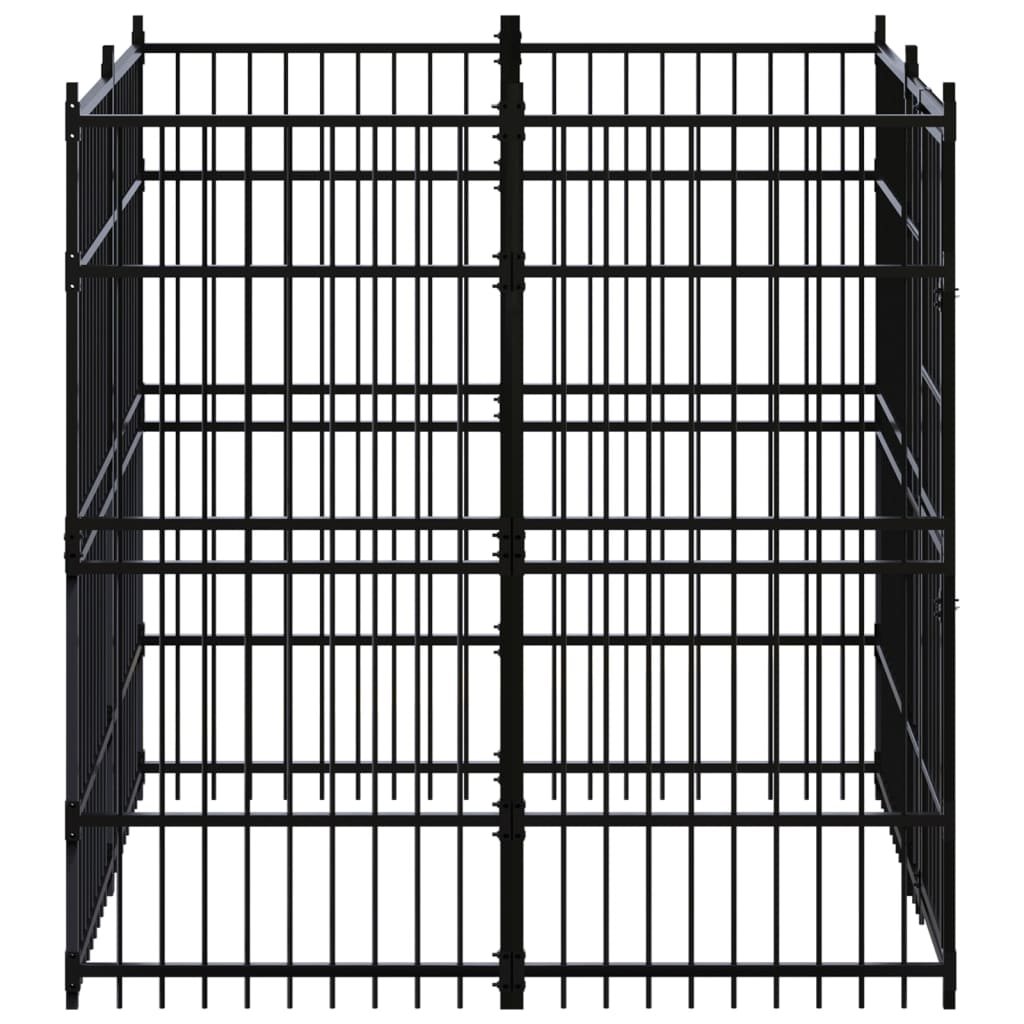 Vidaxl - Chenil d'extérieur pour chiens Acier 3,69 m² vidaXL 3097956 - Imagen 3