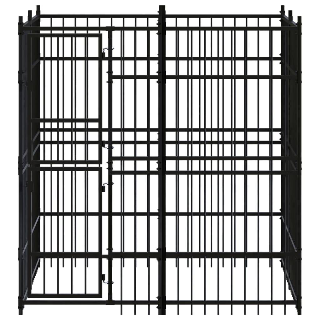 Vidaxl - Chenil d'extérieur pour chiens Acier 3,69 m² vidaXL 3097956 - Imagen 2