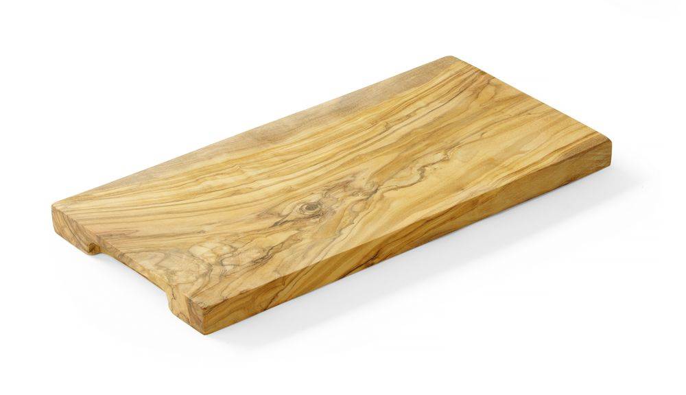 Set de 4 Planches à Steak en Bambou - Bois Massif - 33x23cm avec Rigole
