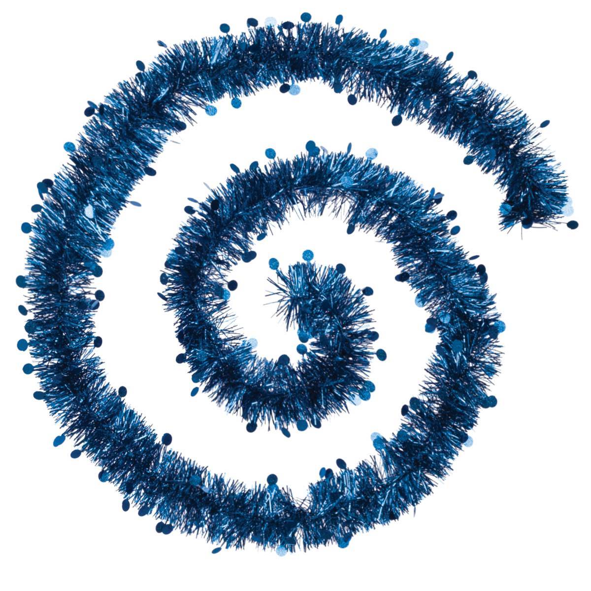 Atmosphera - Guirnalda de navidad pastilla grabada azul noche 100x4x2m - Atmosphera Creador de interiores
