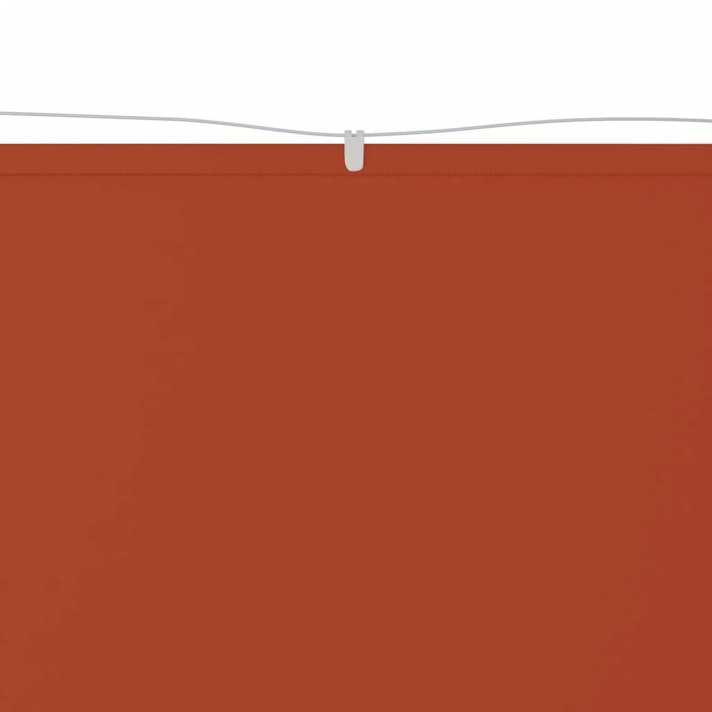 Helloshop26 - Auvent vertical 140x360 cm tissu oxford orange - Imagen 2