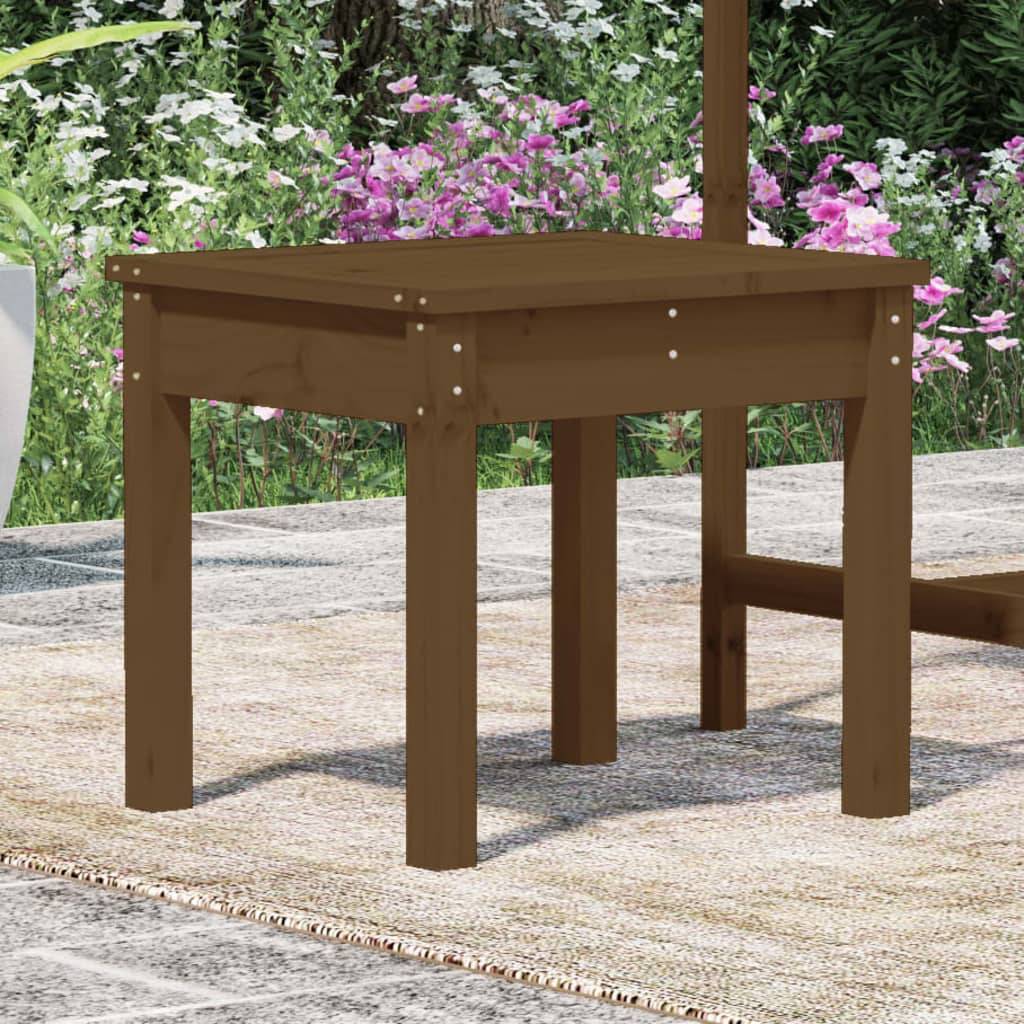 Maison Chic - Banc de jardin - Banc d'extérieur - Banquette marron miel 50x44x45 cm bois de pin massif - Imagen 3