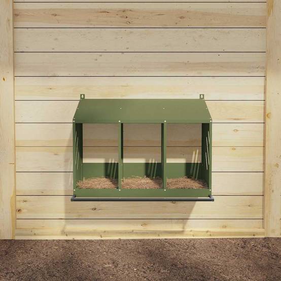 Pondoir à Poules 3 Compartiments en Métal Nichoir de Ponte pour Poulailler – ComfortXL Outdoor Living - Image 2