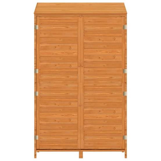Abri de jardin 0.53m² - Cabane de jardin - Remise de jardin Marron 102x52x174,5 cm Bois de sapin solide MAISON CHIC - Image 4