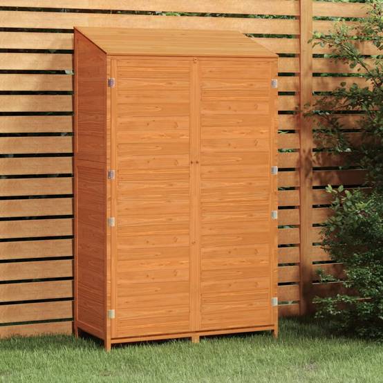 Abri de jardin 0.53m² - Cabane de jardin - Remise de jardin Marron 102x52x174,5 cm Bois de sapin solide MAISON CHIC - Image 2