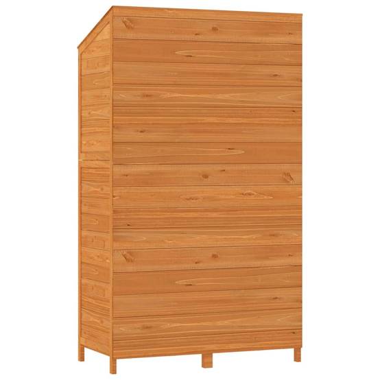 Abri de jardin 0.53m² - Cabane de jardin - Remise de jardin Marron 102x52x174,5 cm Bois de sapin solide MAISON CHIC - Image 6
