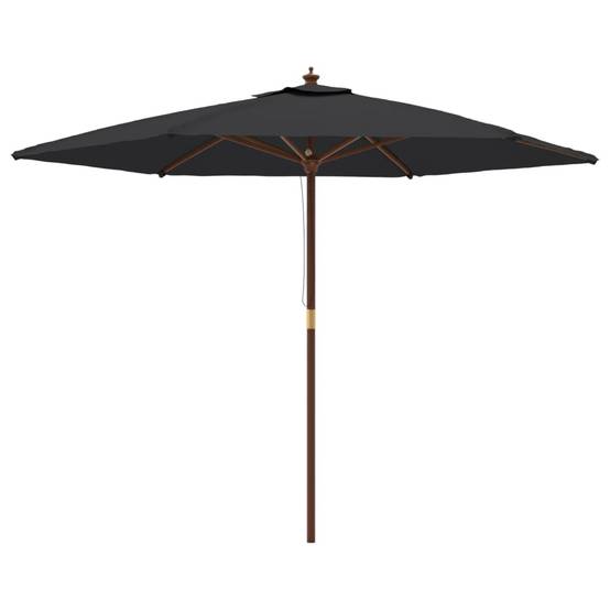 PANGIVO - Parasol de jardin bois dur noir 299 x 240 cm - PANGIVO - Image 2