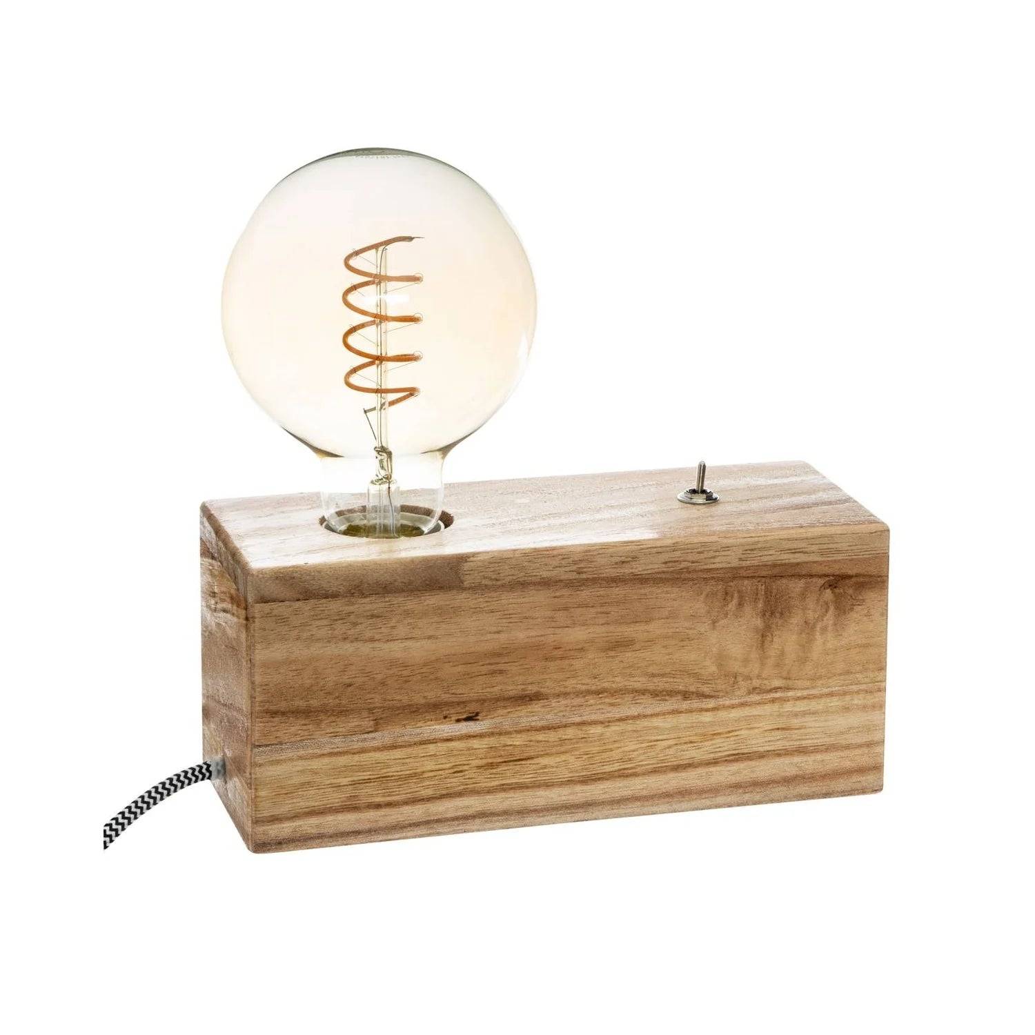 Lampe Socle Tibu Beige H9cm - Image 1