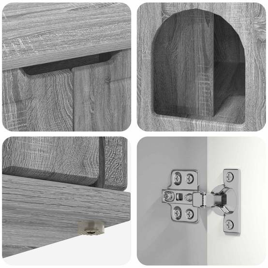 Chatiere bois gris 85 x 55 x 50,5 cm - Prolenta premium p370.2 - Image 10