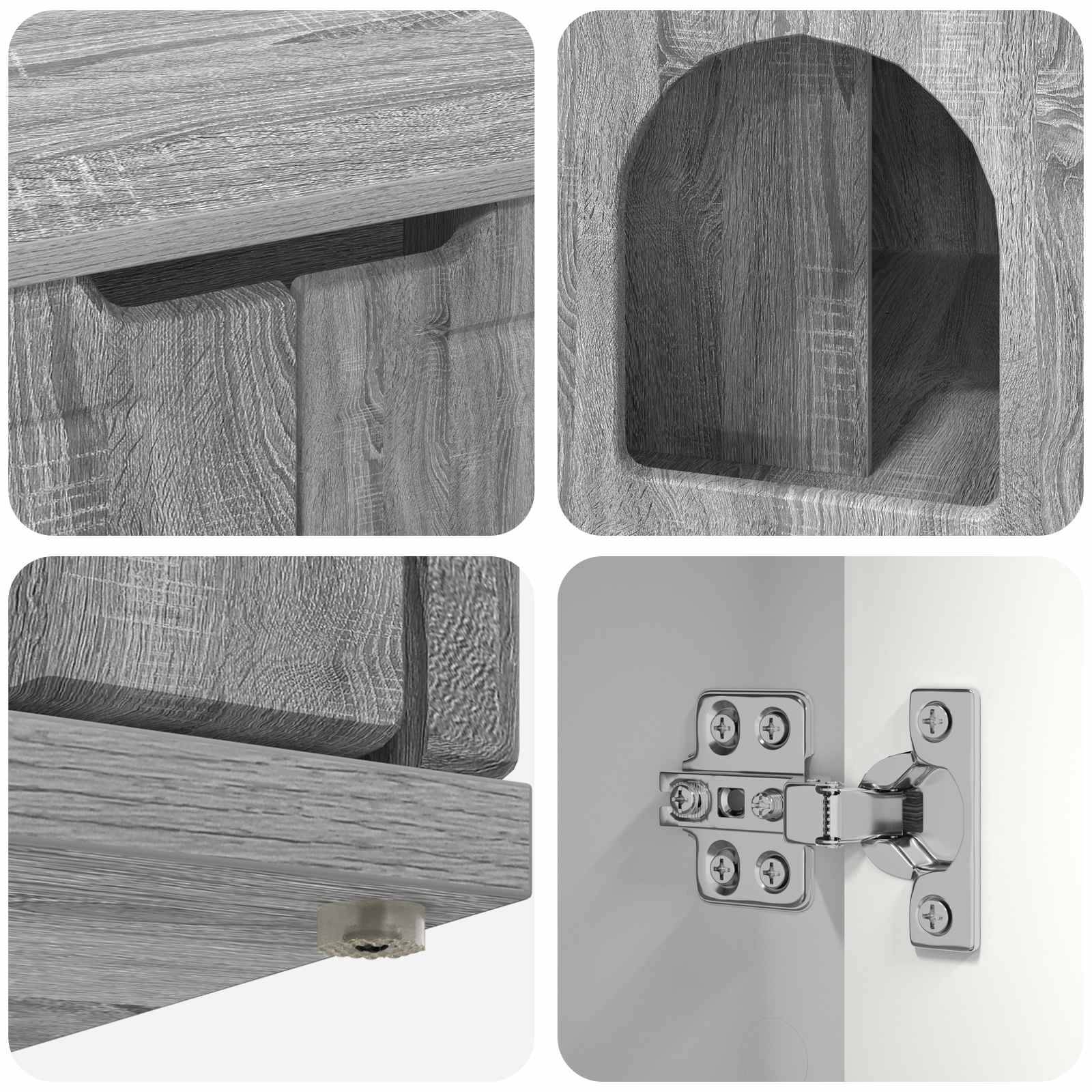 Chatiere bois gris  85 x 55 x 50,5 cm  - Prolenta premium p370.2 - Image 10