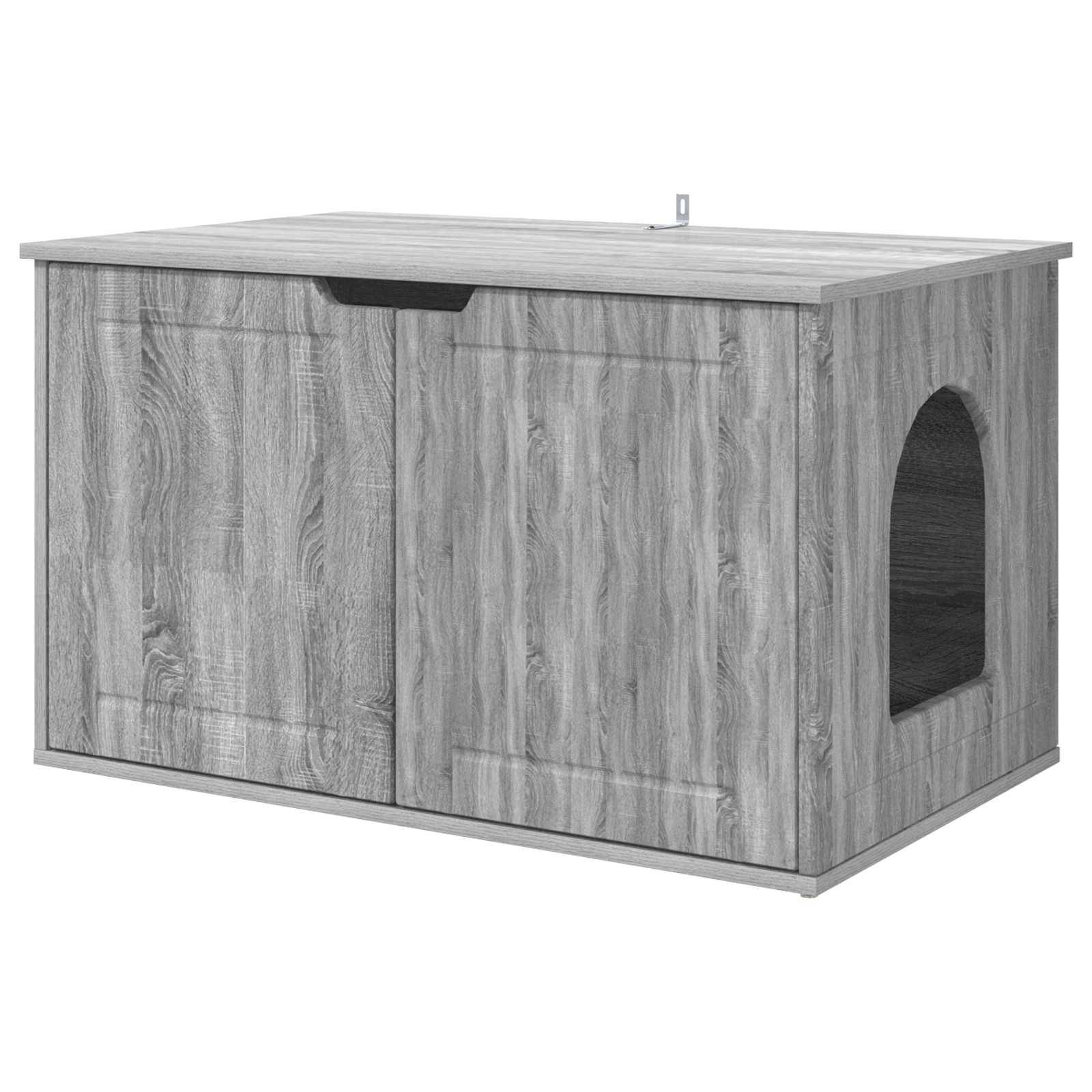 Chatiere bois gris  85 x 55 x 50,5 cm  - Prolenta premium p370.2 - Image 1