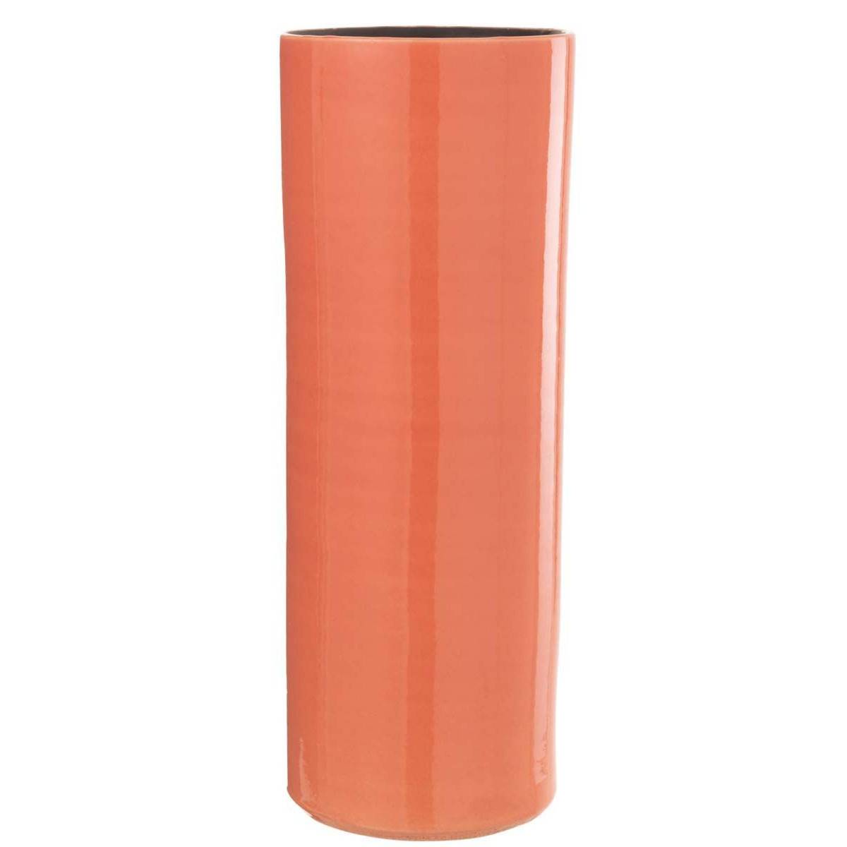Vase Design en Céramique "Flek" 47cm Orange