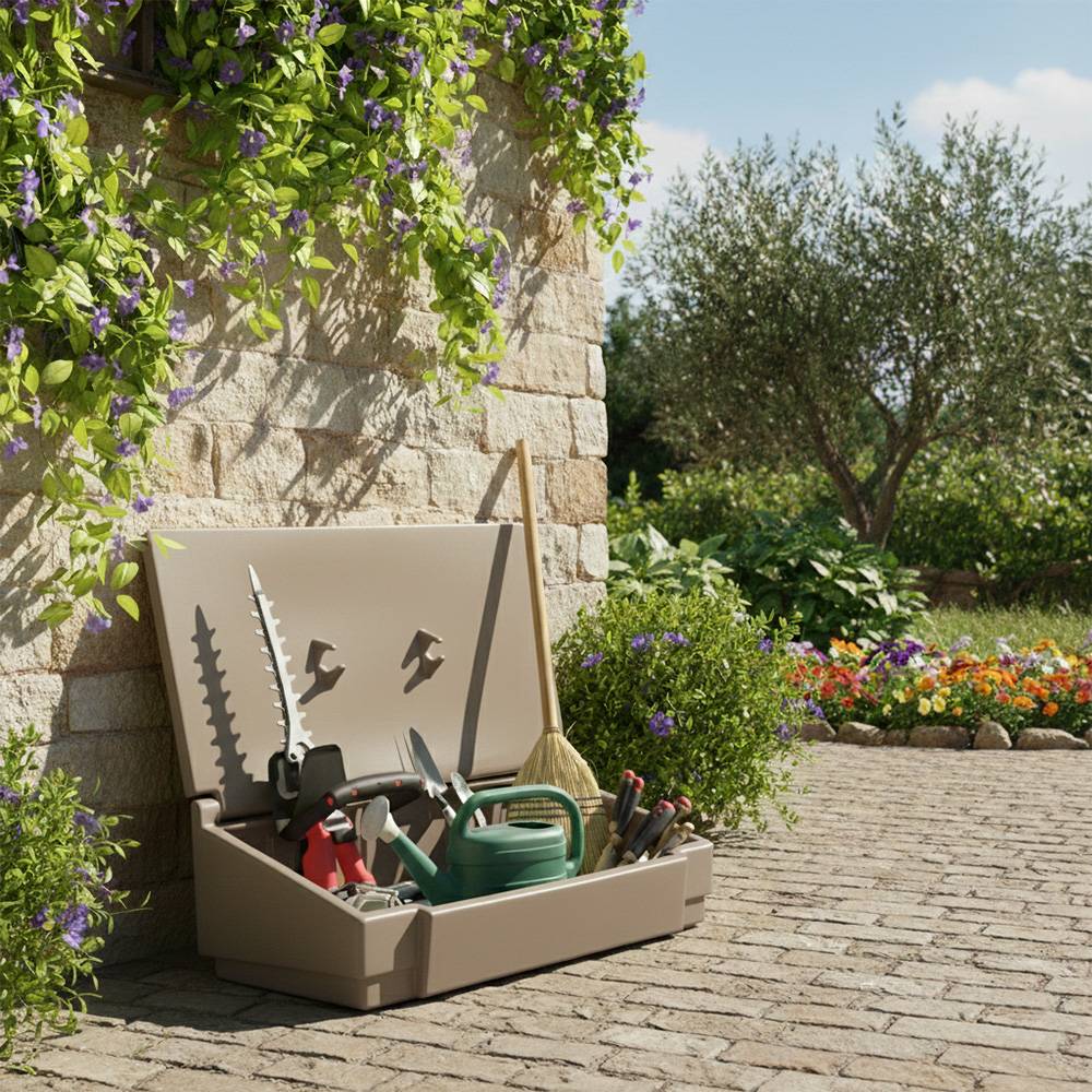 Coffre de jardin 50l-plast'up rotomoulage - Imagen 2