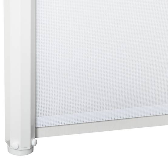 Sans Marque - Barrière pour escaliers 115 cm, séparation de sécurité, blanc - Image 9