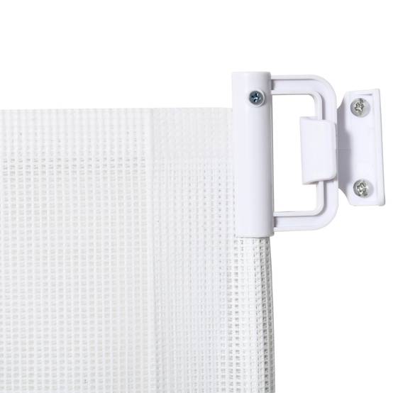 Sans Marque - Barrière pour escaliers 115 cm, séparation de sécurité, blanc - Image 10