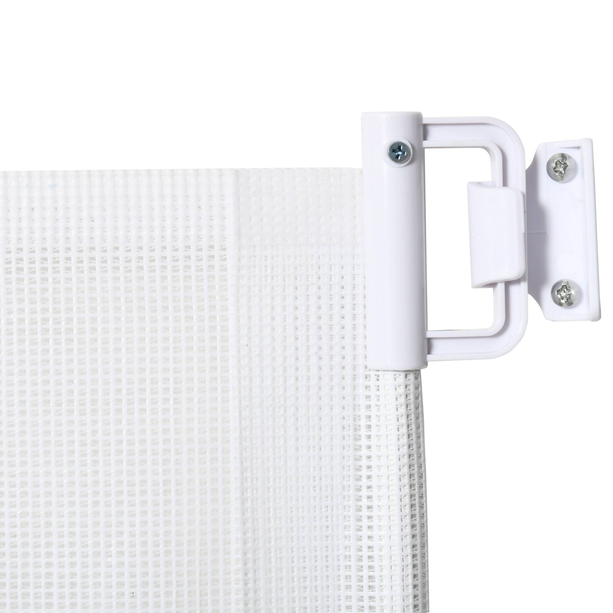 Sans Marque - Barrière pour escaliers 115 cm, séparation de sécurité, blanc - Image 10