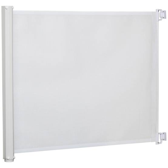 Sans Marque - Barrière pour escaliers 115 cm, séparation de sécurité, blanc - Image 1
