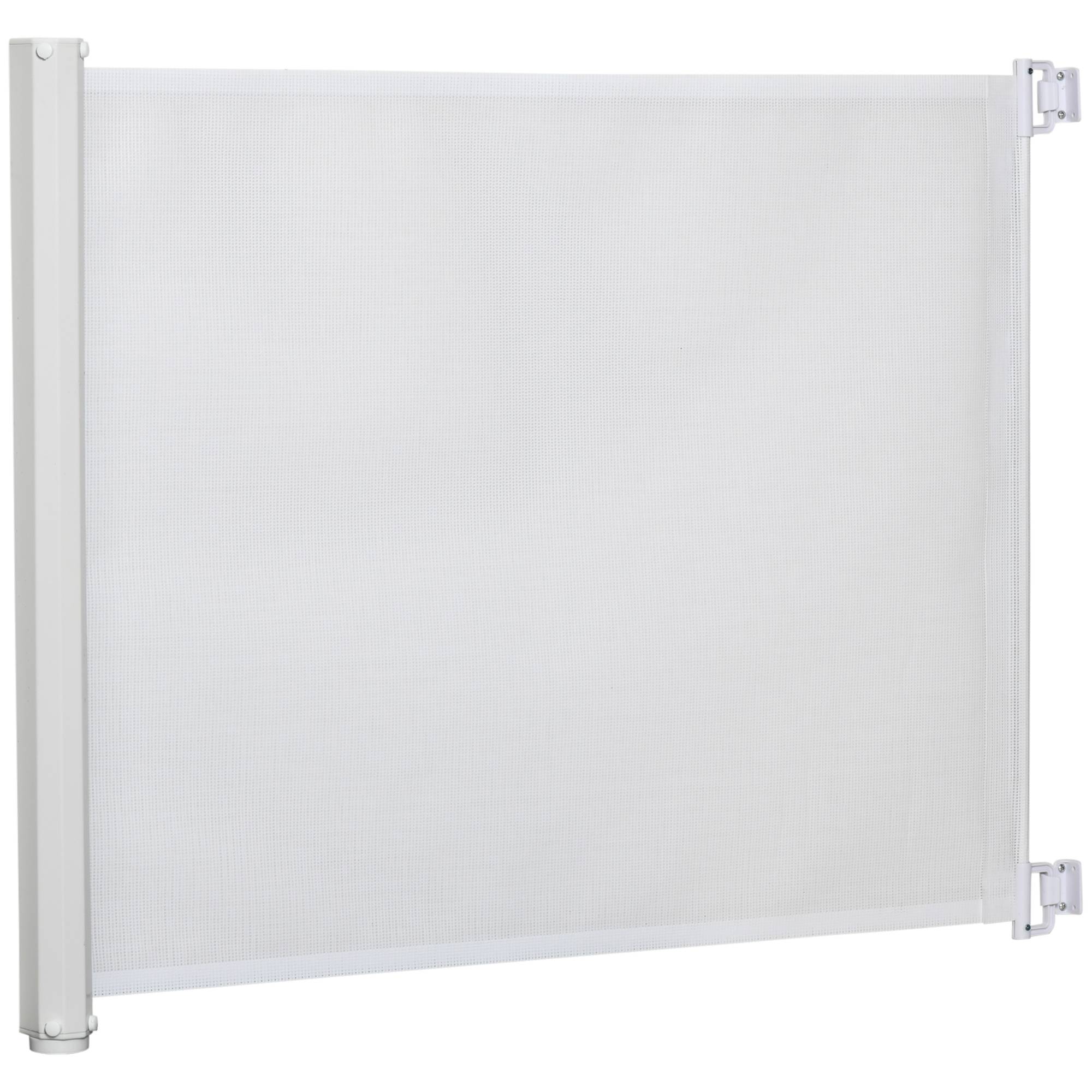 Sans Marque - Barrière pour escaliers 115 cm, séparation de sécurité, blanc - Image 1