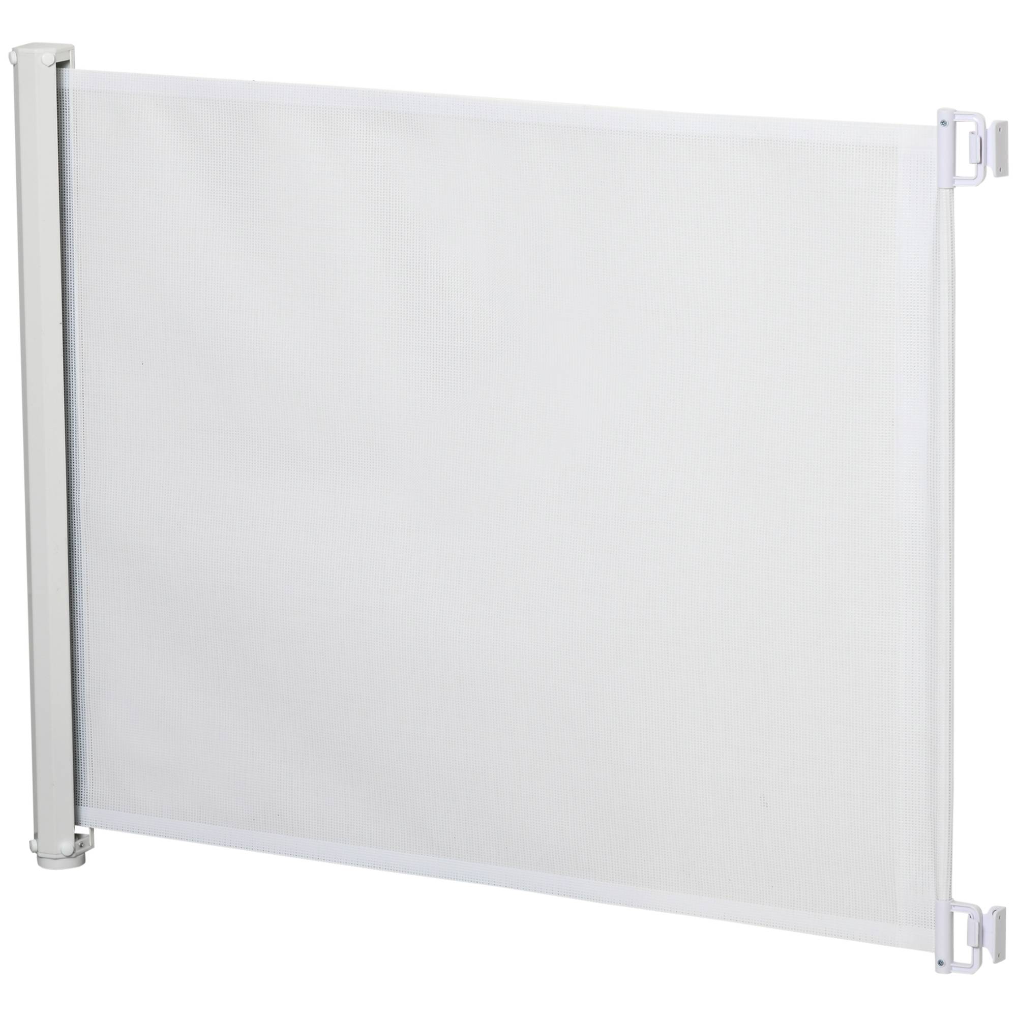 Sans Marque - Barrière pour escaliers 115 cm, séparation de sécurité, blanc - Image 2