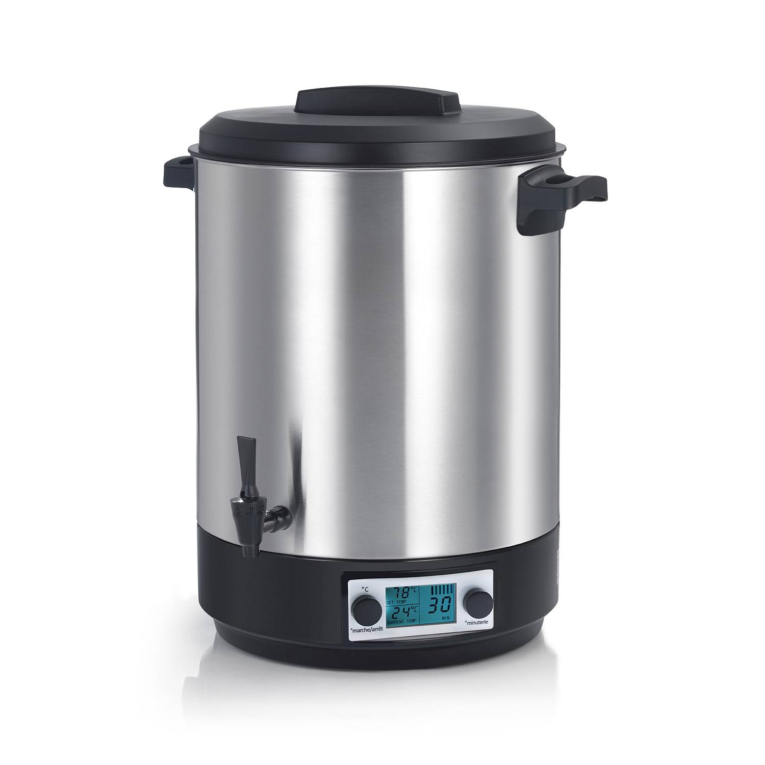 Kitchen Chef - Stérilisateur électrique inox 45 L 2500 W avec robinet écran LCD minuterie - Kitchen Chef