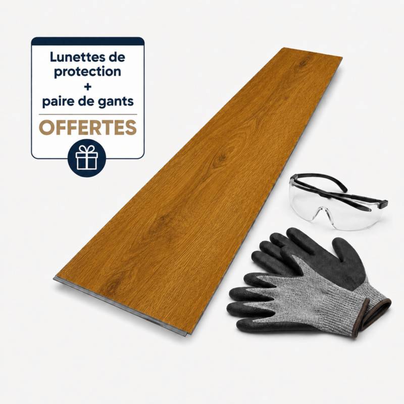 Sol vinyle SPC clipsable 31,2 m² Séquoia - Sous couche intégrée, usure 0,5 mm - Coloris - Séquoia - Image 2