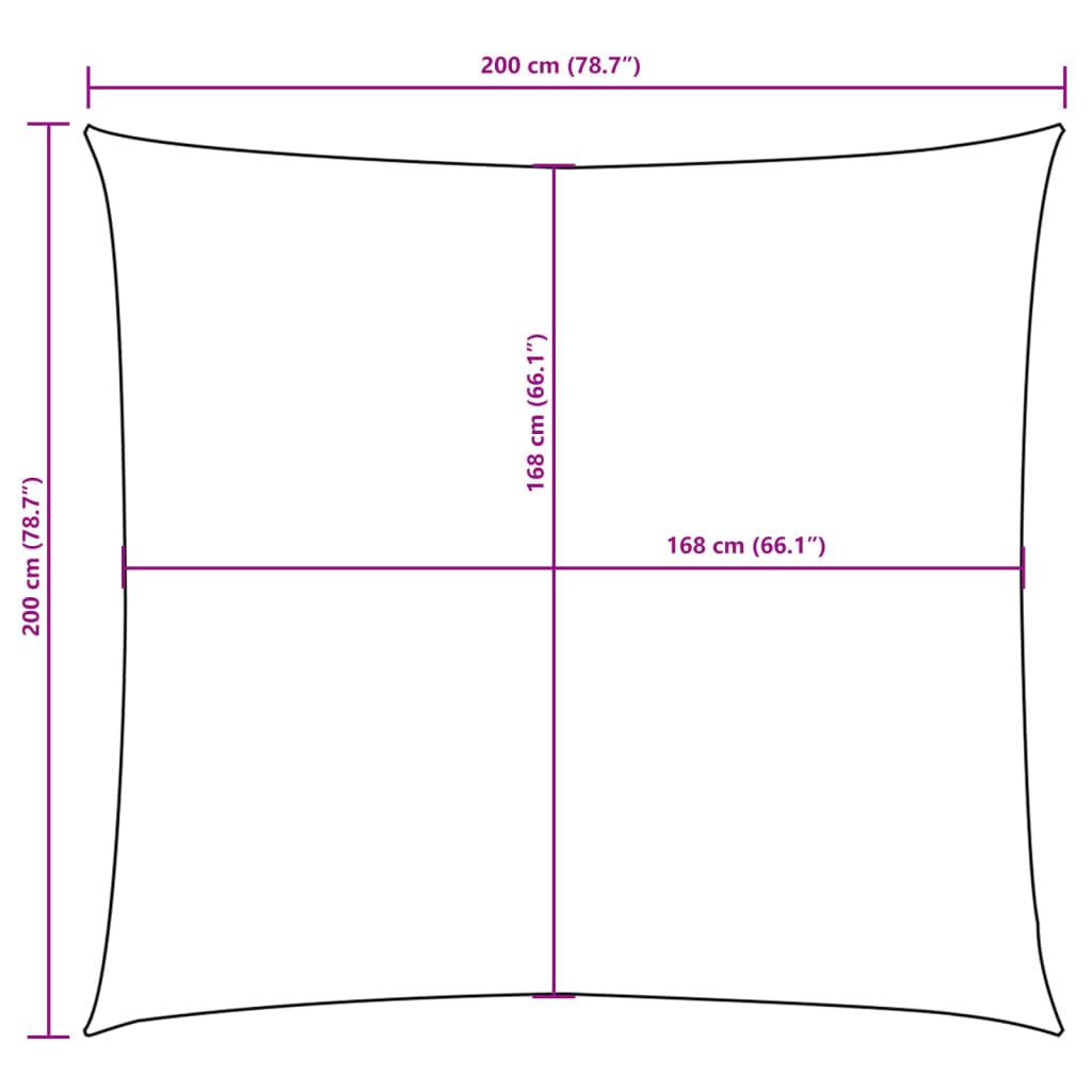 Voile d'ombrage tissu oxford rouge 200 x 200 cm - PANGIVO - Image 9