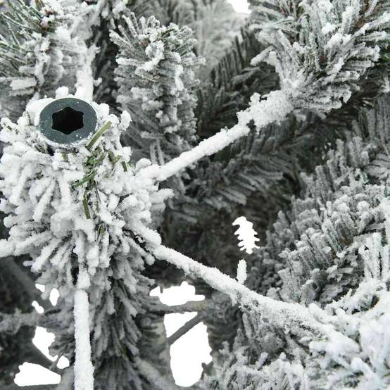 ComfortXL - Sapin Artificiel 150 cm Blanc 519 Branches, Pack Déco Complet avec Lumières LED et Boules – ComfortXL Outdoor Living - Image 10