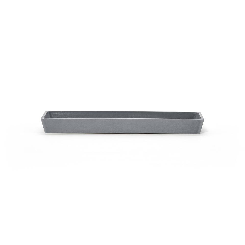 Ecopots - Soucoupe Rectangular 25 Bleu Gris - 25 x 9 x H. 2,3 cm ECOPOTS - Imagen 2