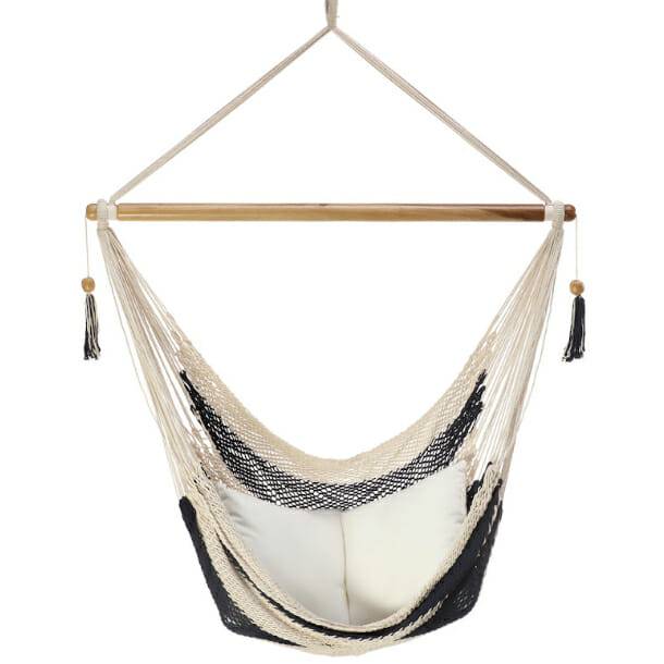 Hamac Del Sol - Hamac Chaise Bluefields XL Blanc et bleu Marine- Hamac del Sol - Imagen 1