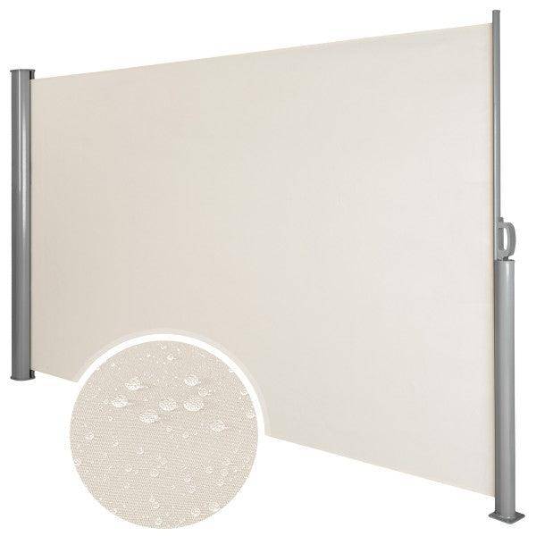 Helloshop26 - Auvent store latéral brise-vue abri soleil aluminium rétractable 180 x 300 cm beige - Imagen 1