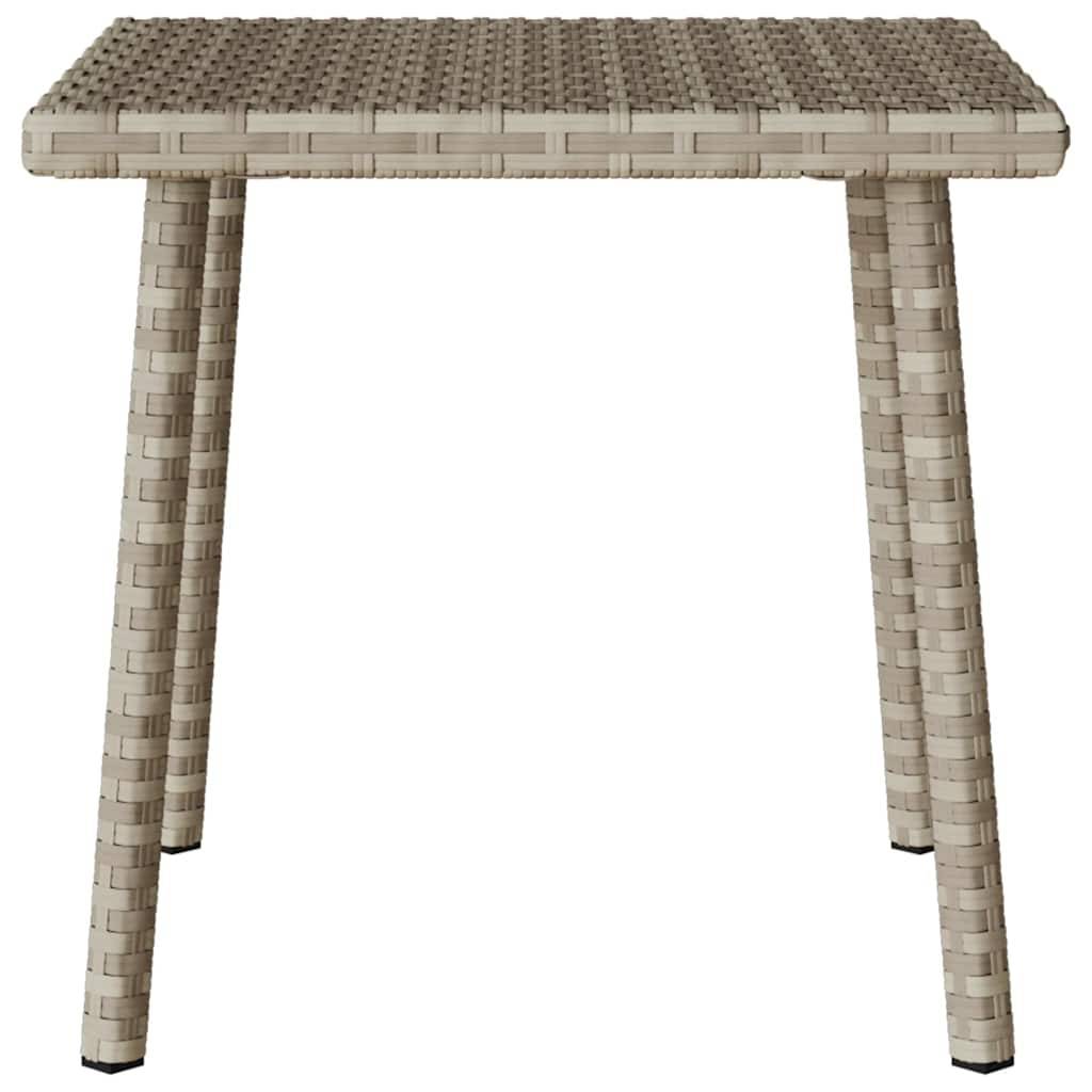 PANGIVO - Table basse de jardin rectangulaire gris clair résine tressée 40 x 40 x 37 cm - PANGIVO - Image 5