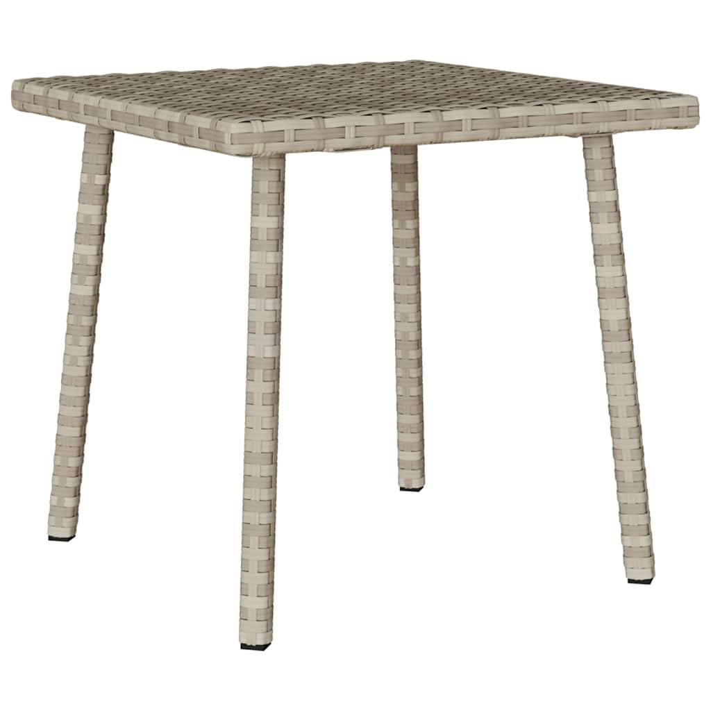 PANGIVO - Table basse de jardin rectangulaire gris clair résine tressée 40 x 40 x 37 cm - PANGIVO - Image 6