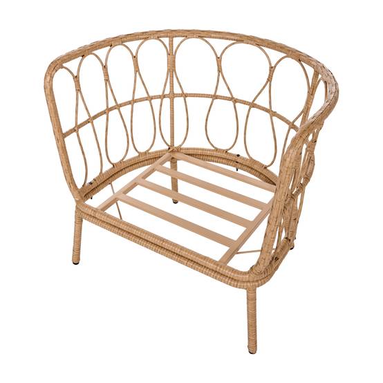 Beliani - Fauteuil Polyrotin Marron clair FONNI - Beliani - Image 10