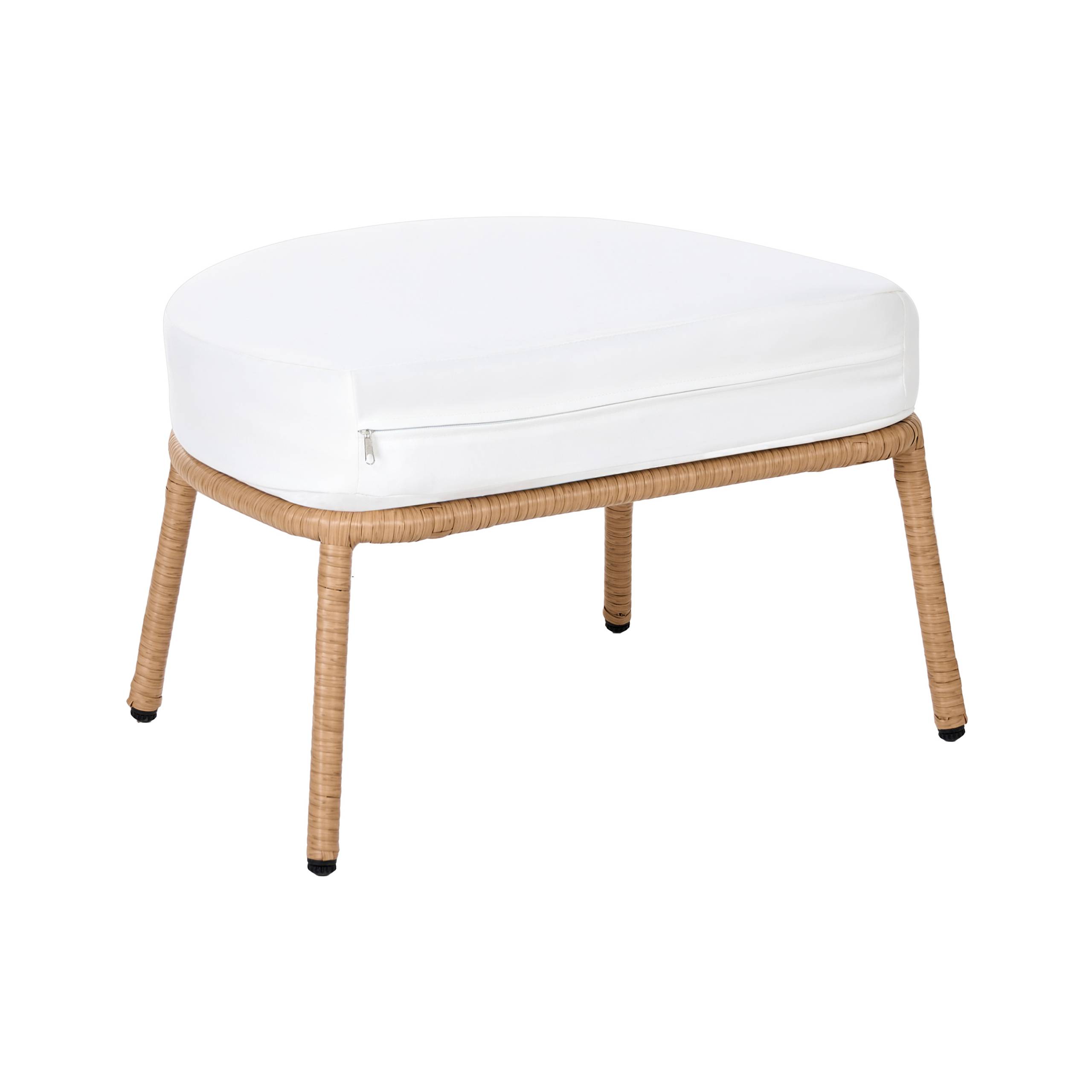 Beliani - Fauteuil Polyrotin Marron clair FONNI - Beliani - Image 7