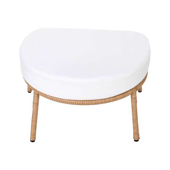 Beliani - Fauteuil Polyrotin Marron clair FONNI - Beliani - Image 8