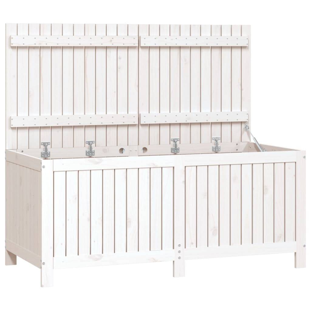 Coffre de jardin bois de pin blanc 147 x 68 x 64 cm - PANGIVO - Image 2