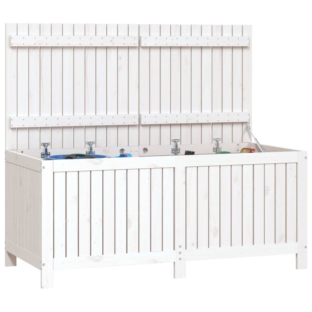 Coffre de jardin bois de pin blanc 147 x 68 x 64 cm - PANGIVO - Image 4