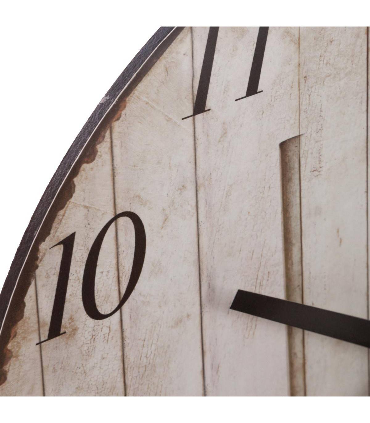 Pendule murale en Bois D 28 cm - Imagen 2