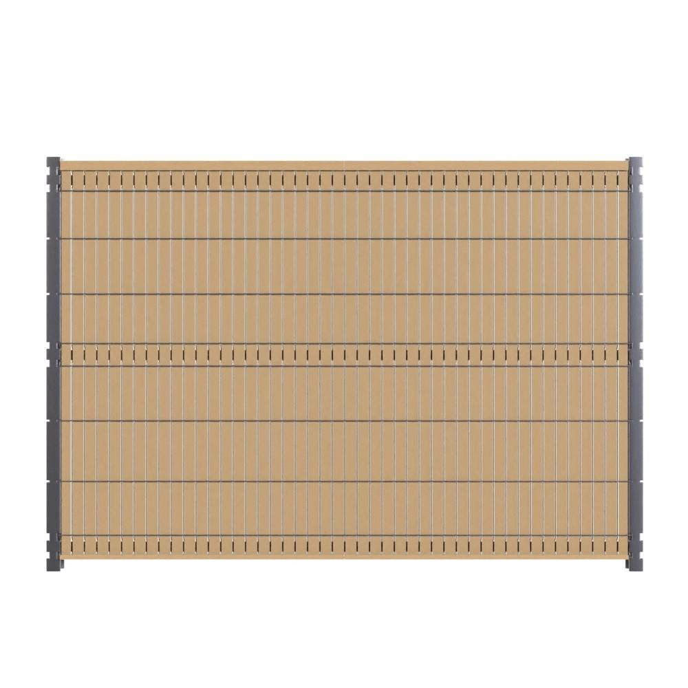 Kit Occultation Composite - L2,5 x H1,73m - Couleur : Beige - Haute Resistance - Occultant Pour Grillage Rigide - Image 3