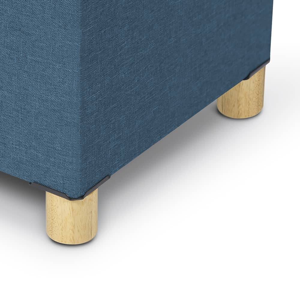 Facilitys - Banc coffre capitonné 76 cm Bleu - Imagen 7