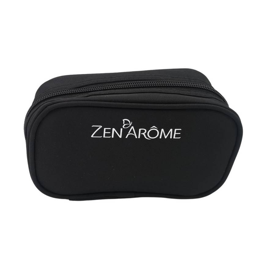 Trousse de Rangement pour Huiles Essentielles - Noire - 10 Emplacements – Transport Facile- Protection–Rangement Pratique- Zen'Arôme - Image 1
