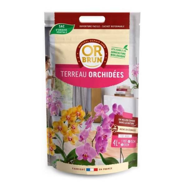 Or Brun - Or Brun-terreau Orchidees 4l - Imagen 3