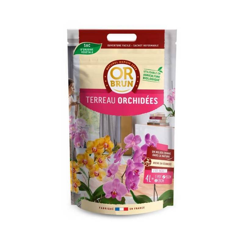 Or Brun - Or Brun-terreau Orchidees 4l - Imagen 1