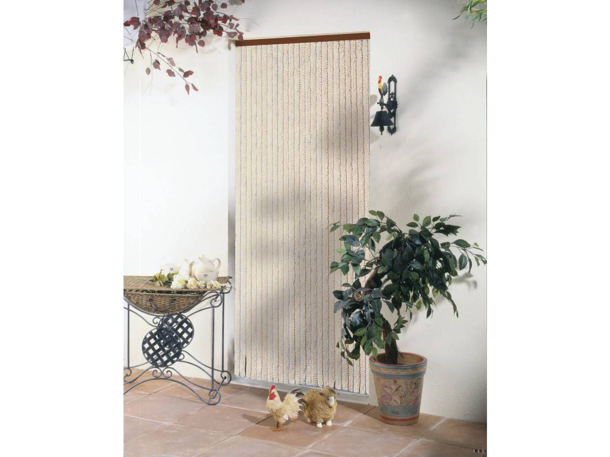 Morel - Rideau de porte chenille Florence Beige - 120 x 220 cm - Morel - Imagen 1