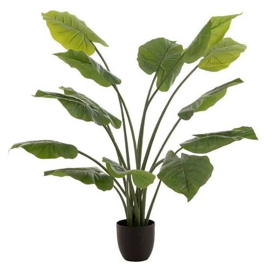 Plante Artificielle "Taro Sauvage" 123cm Vert - Image 1