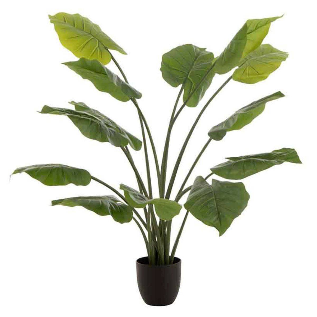 Plante Artificielle "Taro Sauvage" 123cm Vert - Image 1