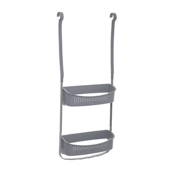 Support de Douche 2 Paniers "Souple" 70cm Gris - Image 1