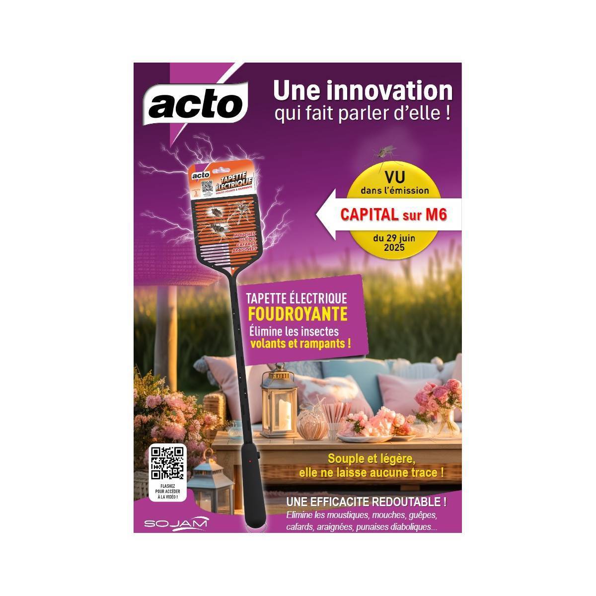 ACTO Tapette Électrique Anti-Insectes - Lot de 3 | Efficacité Immédiate - Image 3
