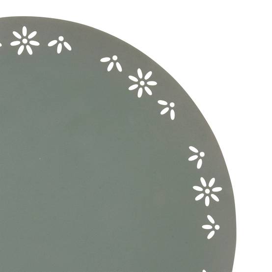 Set de table rond décoratif avec motif floral - ATMOSPHERA - Polyester - Vert - Image 2