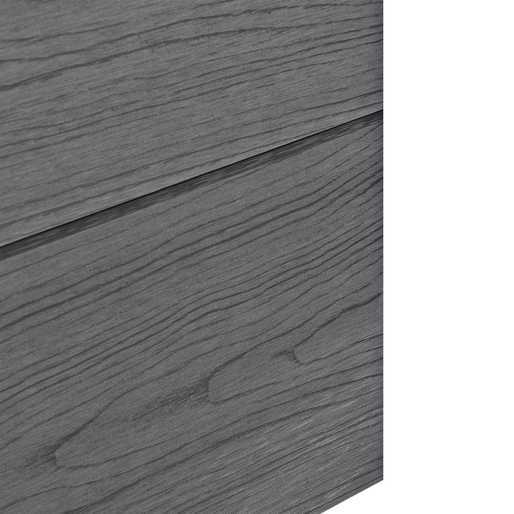Helloshop26 - Clôture de jardin brise vue brise vent bois composite (wpc) gris 180 x 96 cm - Imagen 4